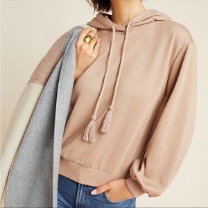 Anthropologie Current Air Shimmer Hoodie/Sweatshirt, S